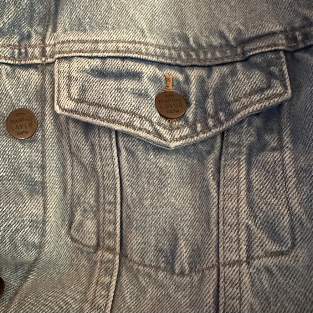Marine Layer Embroidered Denim Jacket with Sunburst Design Size M - Picture 8 of 12